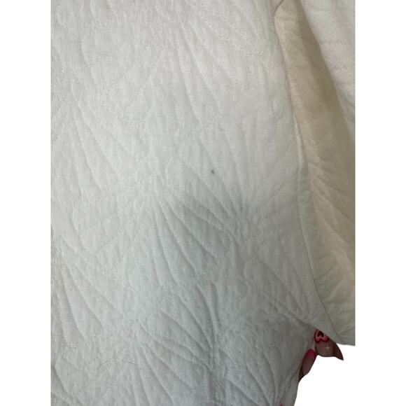 NWT Oscar De La Renta Robe White Intimate Lounge Loungewear Kimono Medium‎ - Picture 8 of 14